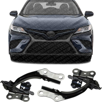 Set of 2 Front Hood Hinge Right Passenger & Left Driver Side Direct Replacement Compatible with 2018-2024 Toyota Camry TO1236243 TO1236244 5341006390 5342006390