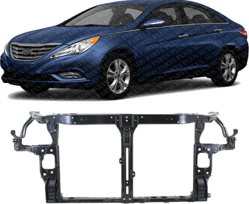 Front Radiator Support Plastic With Steel Direct Replacement Compatible With 2011-2014 Hyundai Sonata HY1225167 641013Q001