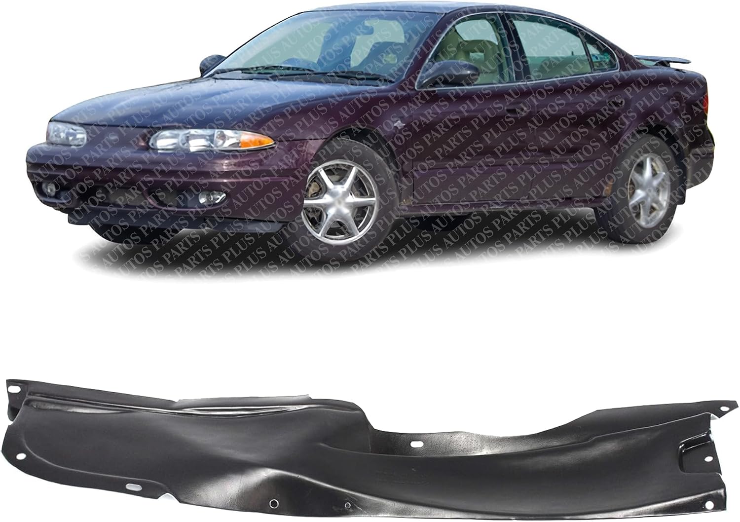 Front Fender Liner Rear Section Left Driver Side Direct Replacement Compatible With 1999-2004 Oldsmobile Alero GM1248155 22639915