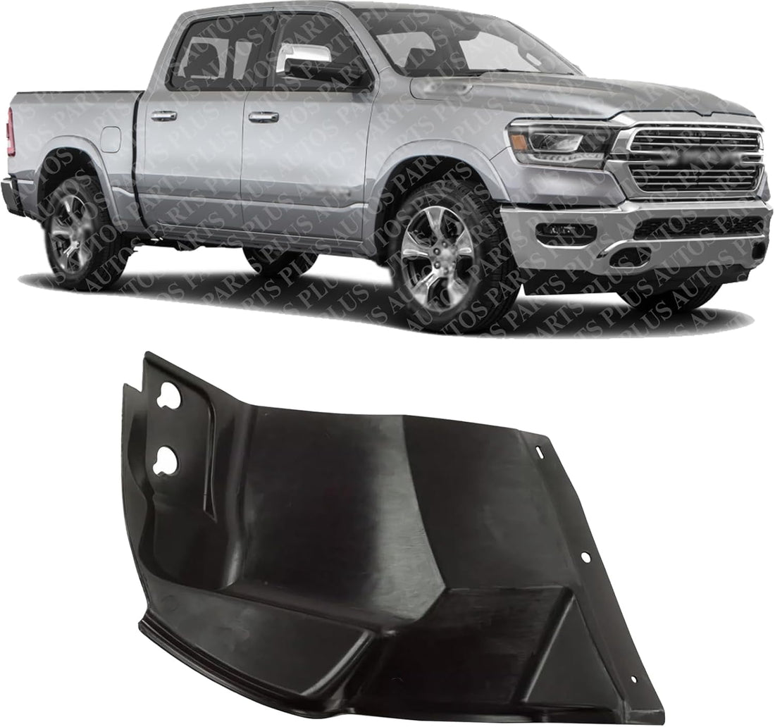 Front Section Fender Liner Left Driver Side Direct Replacement Compatible With 2019-2024 Ram 1500 CH1248206 68275907AB