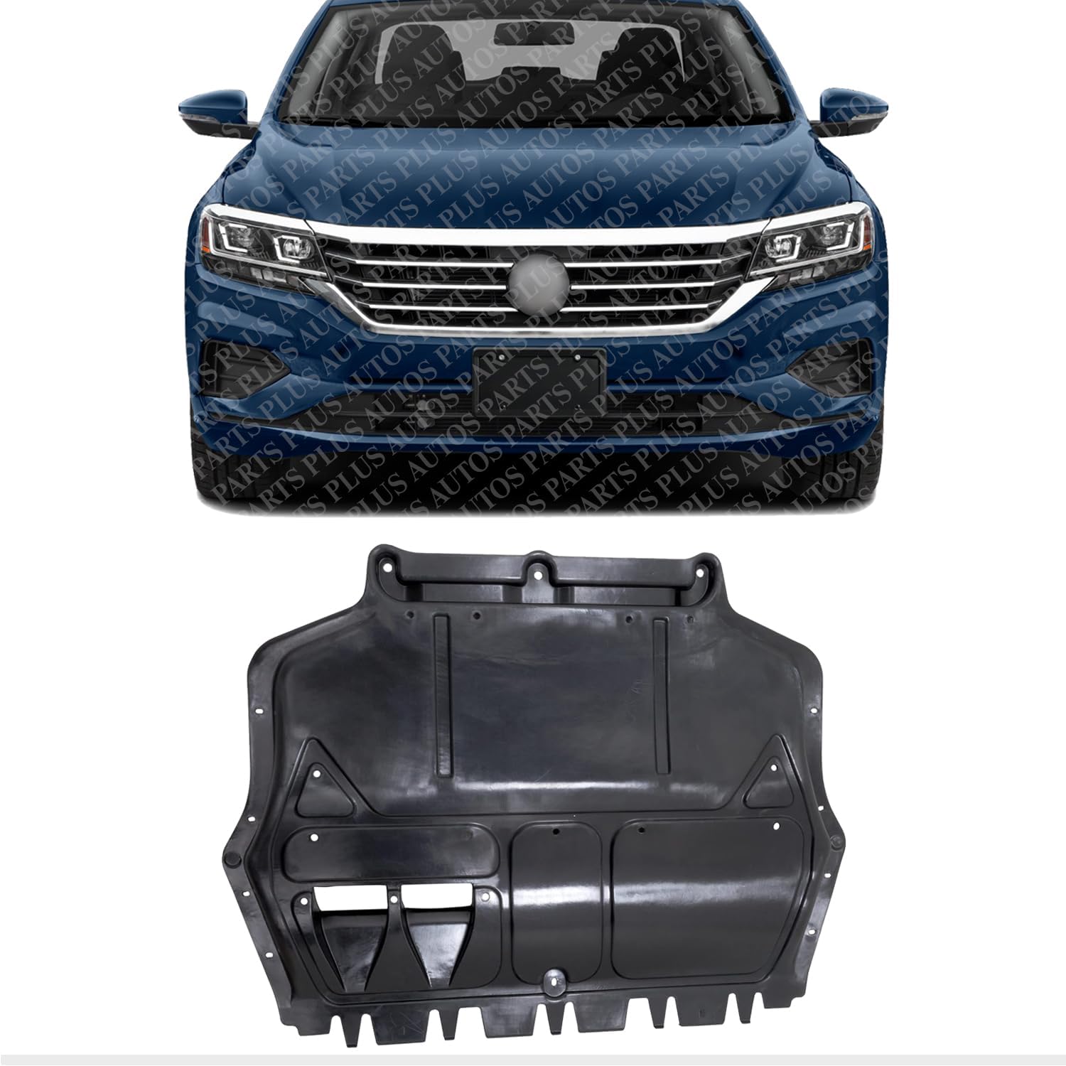 Front Engine Splash Shield Under Cover Direct Replacement Compatible with 2012-2022 Volkswagen Passat VW1228121 561825237D