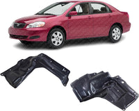 AUTOS PARTS PLUS Set of 2 Front Engine Splash Shield Left Driver & Right Passenger Side Direct Replacement Compatible with 2003-2008 Toyota Corolla/Toyota Matrix TO1228157 TO1228156 5144102100
