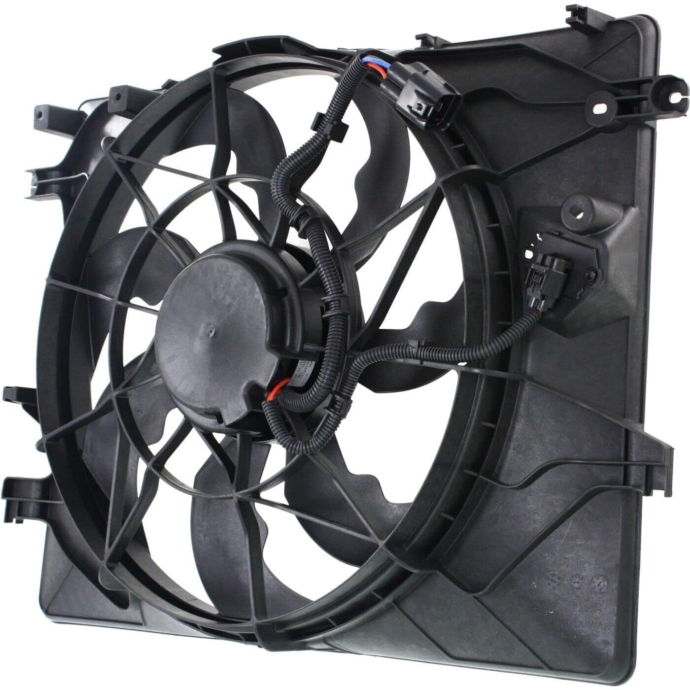 Front Radiator Single Fan Assembly Direct Replacement Compatible with 2013-2016 Hyundai Genesis Coupe HY3115148 253802M280
