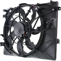 Front Radiator Single Fan Assembly Direct Replacement Compatible with 2013-2016 Hyundai Genesis Coupe HY3115148 253802M280