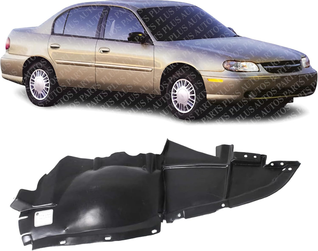 Front Section Fender Liner Right Passenger Side Direct Replacement Compatible With 1997-2003 Chevrolet Malibu / 2004-2005 Chevrolet Classic / 1997-1999 Oldsmobile Cutlass GM1249121