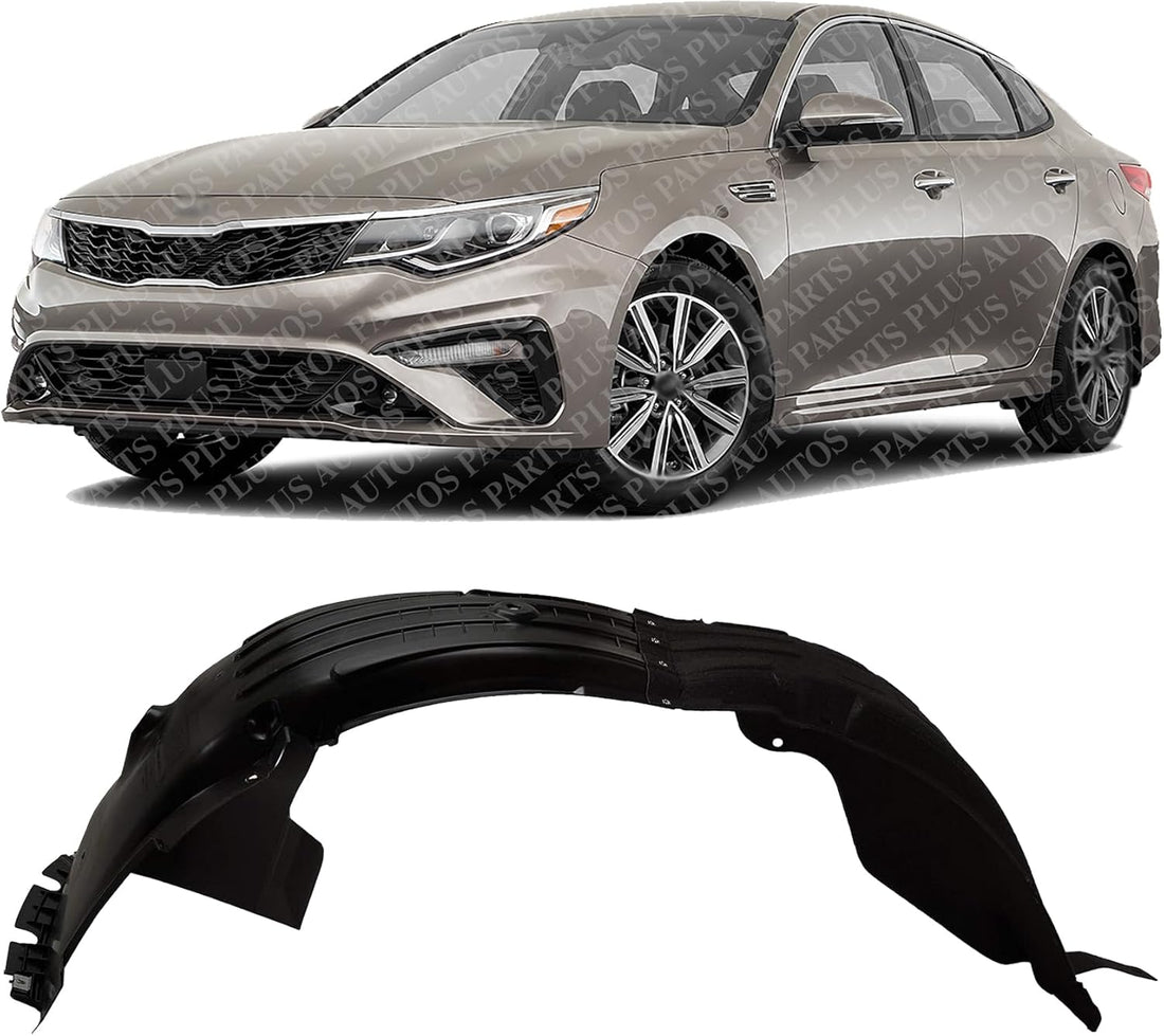 Front Fender Liner Left Driver Side Direct Replacement Compatible With 2019-2020 Kia Optima KI1248158 86811D5500