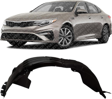 Front Fender Liner Left Driver Side Direct Replacement Compatible With 2019-2020 Kia Optima KI1248158 86811D5500
