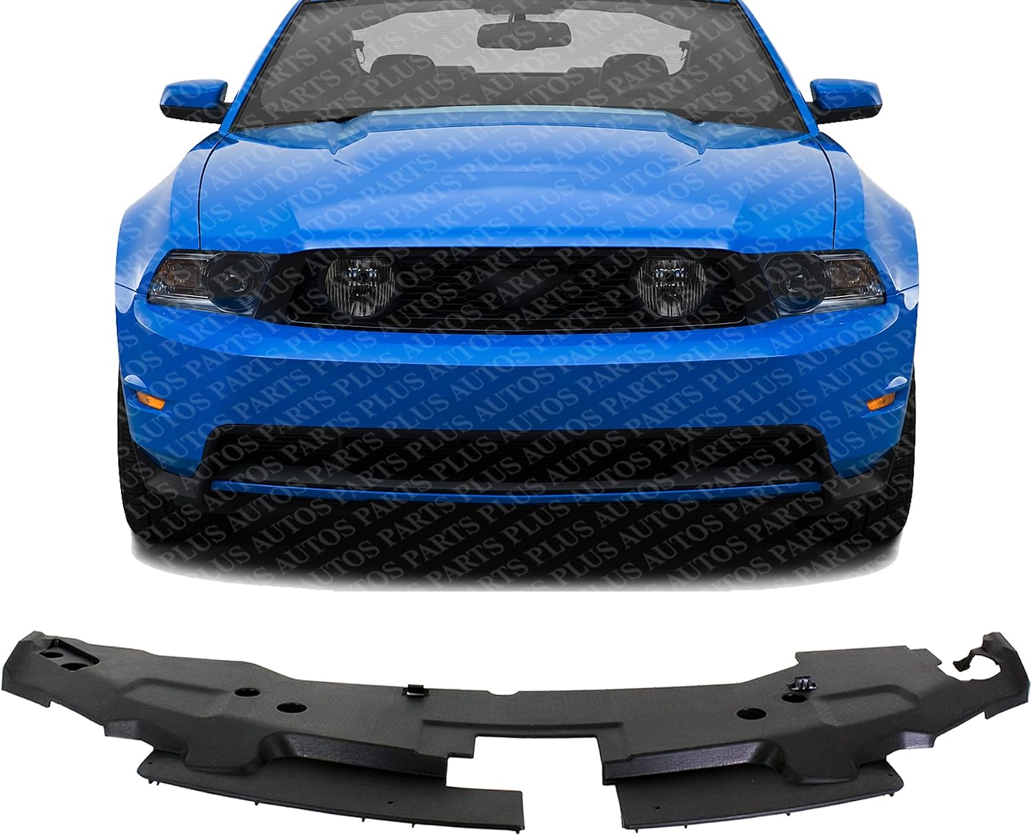 Front Radiator Support Cover Plastic Direct Replacement Compatible With 2010-2012 Ford Mustang FO1224104 AR3Z8C291AA