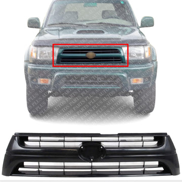 Front Grille Textured Black Shell And Insert Direct Replacement Compatible With 2001-2002 Toyota 4Runner TO1200240 5311135390C0