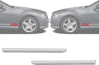 Set of 2 Front Fender Molding Trim Chrome Left Driver & Right Passenger Side Direct Replacement Compatible with 2007-2014 Mercedes Benz CL-Class MB1293117 MB1292117 221690408