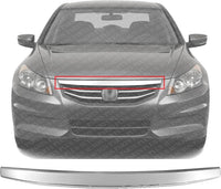 Front Upper Grille Molding Chrome Direct Replacement Compatible With 2011-2012 Honda Accord HO1210132 71125TA0A11