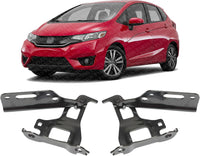 Set of 2 Front Hood Hinge Assembly Steel Left Driver & Right Passenger Side Direct Replacement Compatible with 2015-2020 Honda Fit HO1236139 HO1236140 60120TAR000ZZ 60170TAR000ZZ
