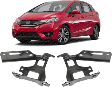 Set of 2 Front Hood Hinge Assembly Steel Left Driver & Right Passenger Side Direct Replacement Compatible with 2015-2020 Honda Fit HO1236139 HO1236140 60120TAR000ZZ 60170TAR000ZZ