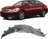 Front Fender Liner Rear Section Left Driver Side Direct Replacement Compatible With 2003-2007 Infiniti G35 IN1250105 63843AM800