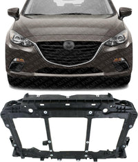 Front Radiator Support Plastic Direct Replacement Compatible With 2014-2018 Mazda 3/2014-2017 Mazda 6 MA1225147 GHR153110B