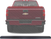 Tailgate Upper Molding Textured Plastic Direct Replacement Compatible with 2007-2014 Chevrolet Silverado/GMC Sierra 2500HD 3500HD GM1904105 25808206