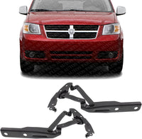 Set of 2 Front Hood Hinge Steel Right Passenger & Left Driver Side Direct Replacement Compatible with 2008-2020 Dodge Grand Caravan / 2008-2016 Chrysler Town & Country CH1236121