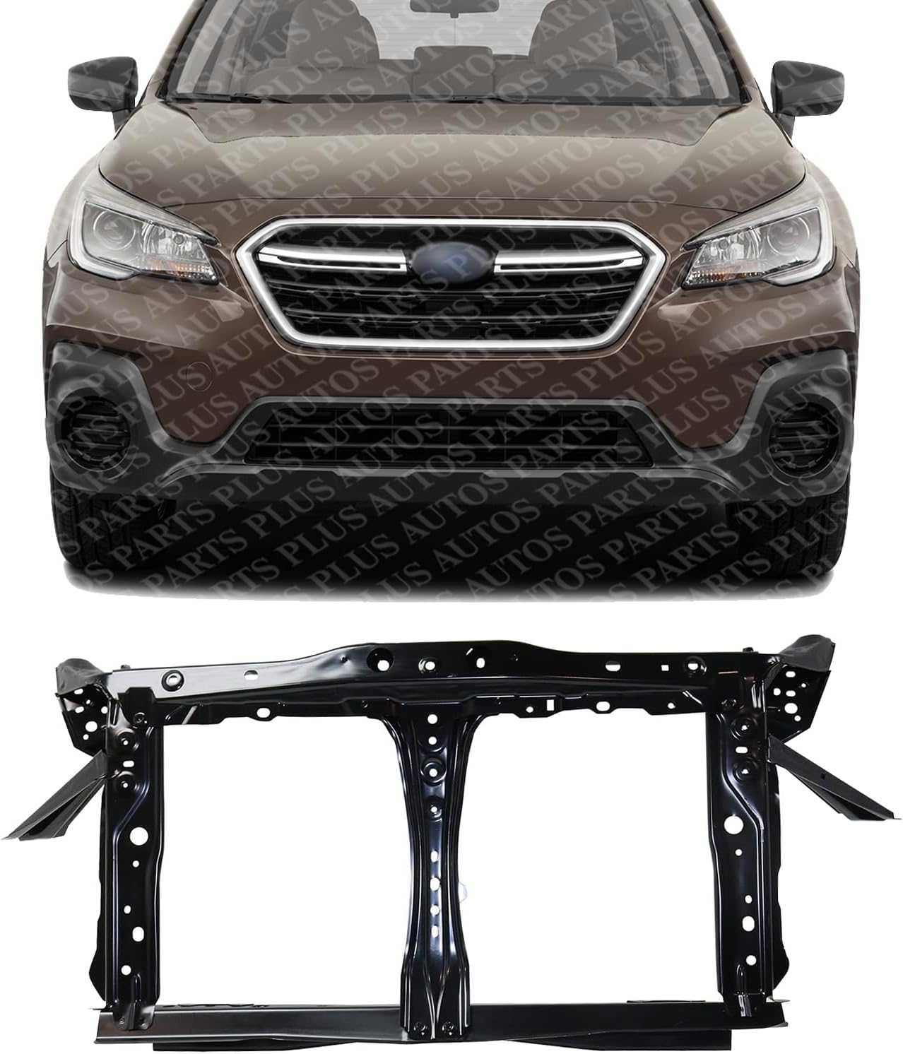 Front Radiator Support Assembly Steel Direct Replacement Compatible With 2018-2019 Subaru Legacy/Outback SU1225156 53029AL28B9P