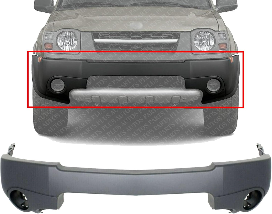 Front Bumper Cover Textured Direct Replacement Compatible With 2002-2004 Nissan Xterra NI1000195 F20227Z840