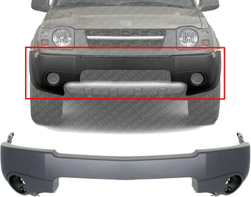 Front Bumper Cover Textured Direct Replacement Compatible With 2002-2004 Nissan Xterra NI1000195 F20227Z840