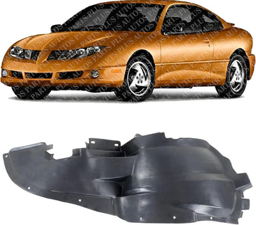Front Section Fender Liner Left Driver Side Direct Replacement Compatible With 2003-2005 Pontiac Sunfire GM1248123 22674247