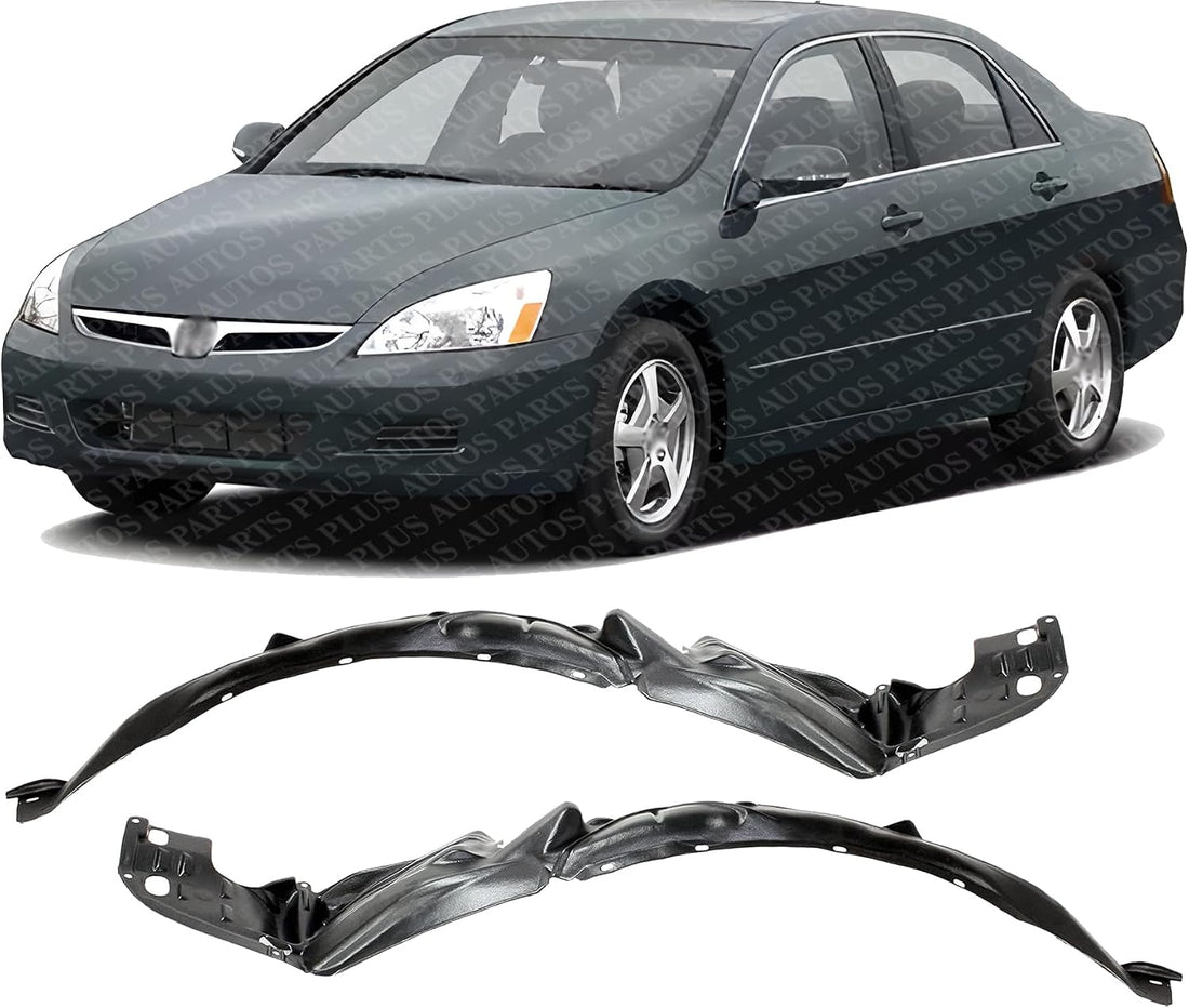Set Of 2 Front Fender Liner Right Passenger & Left Driver Side Direct Replacement Compatible With 1998-2002 Honda Accord HO1249106 HO1248106 74101S84A00 74151S84A00