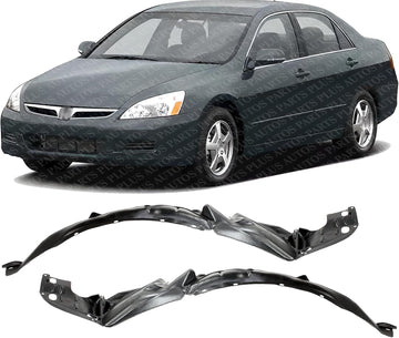 Set Of 2 Front Fender Liner Right Passenger & Left Driver Side Direct Replacement Compatible With 1998-2002 Honda Accord HO1249106 HO1248106 74101S84A00 74151S84A00