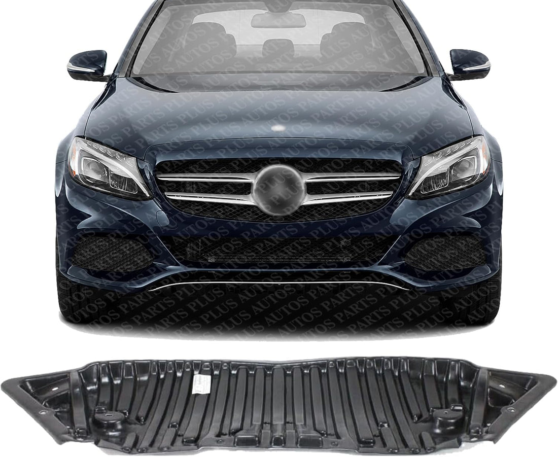 Front Engine Splash Shield Under Cover Direct Replacement Compatible with 2008-2015 Mercedes Benz C-Class MB1228121 2045200723