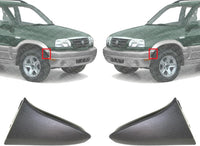 Set Of 2 Front Bumper Guard Primed Left Driver & Right Passenger Side Direct Replacement Compatible With 2001-2005 Suzuki Grand Vitara SZ1005102 SZ1004102 7172165DC0ZA4 7173165DC0ZA4
