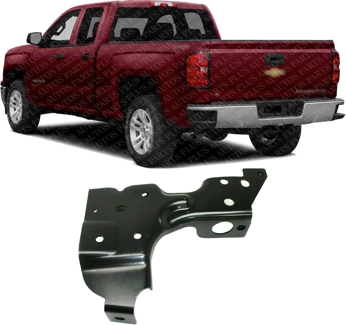 Rear Bumper Mounting Bracket Steel Left Driver Side Direct Replacement Compatible with 2014-2019 Chevrolet Silverado / GMC Sierra 1500 GGM1162105 23108154