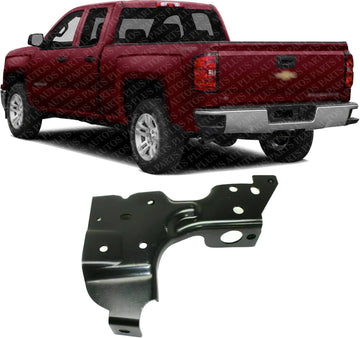 Rear Bumper Mounting Bracket Steel Left Driver Side Direct Replacement Compatible with 2014-2019 Chevrolet Silverado / GMC Sierra 1500 GGM1162105 23108154