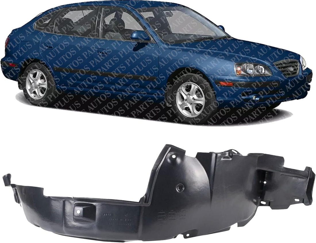 Front Fender Liner Right Passenger Side Direct Replacement Compatible With 2004-2006 Hyundai Elantra HY1251108 868122D512