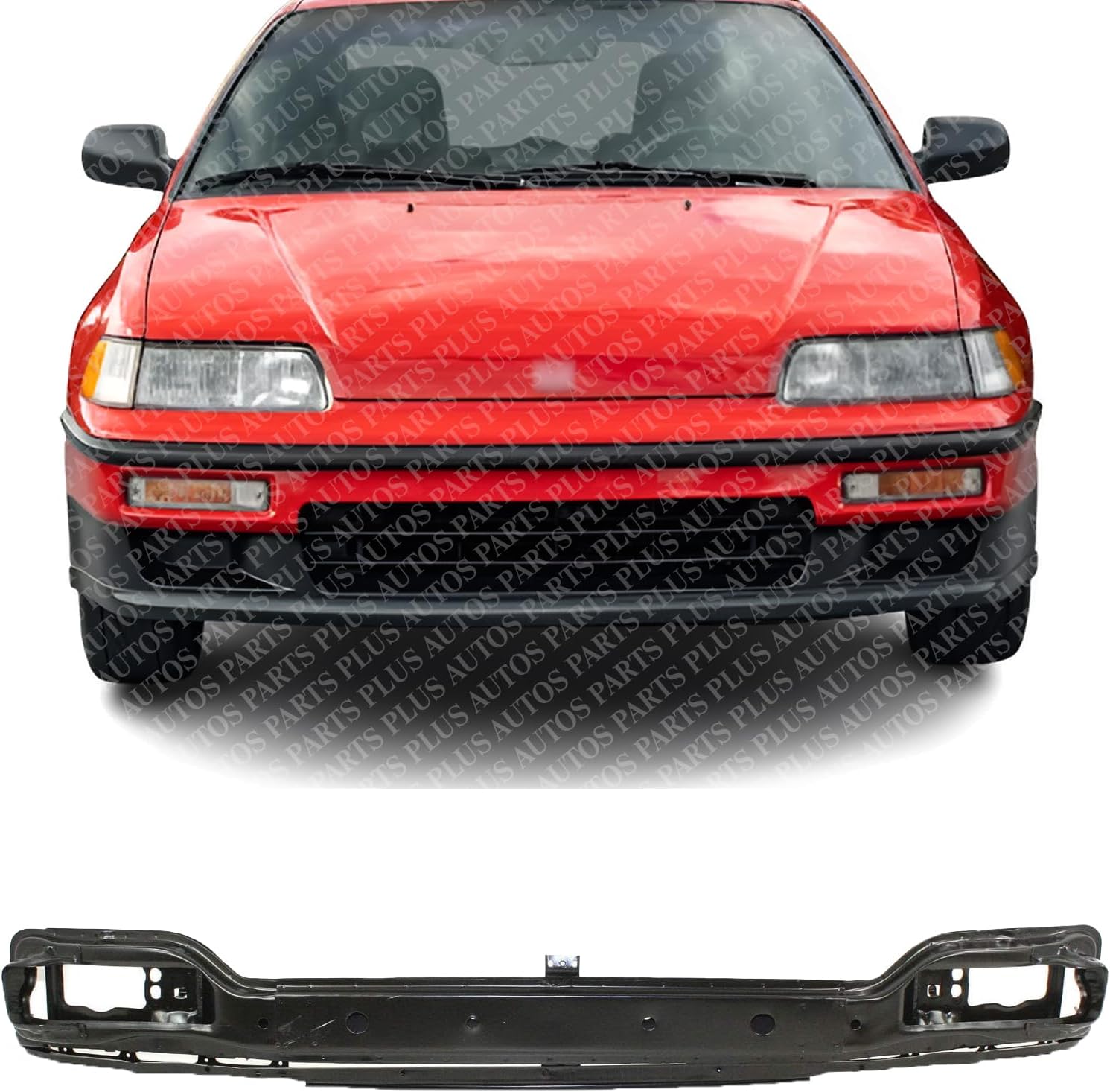 Front Bumper Reinforcement Steel Direct Replacement Compatible With 1990-1991 Honda CRX HO1006118 71130SH2A03