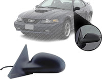 Front Power Mirror Non Folding Textured Left Driver Side Direct Replacement Compatible With 1999-2004 Ford Mustang FO1320171 XR3Z17682BA