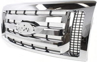 Front Grille Chrome Shell & Primed Insert Direct Replacement Compatible With 2009-2012 Ford F-150 FO1200511 9L3Z8200D