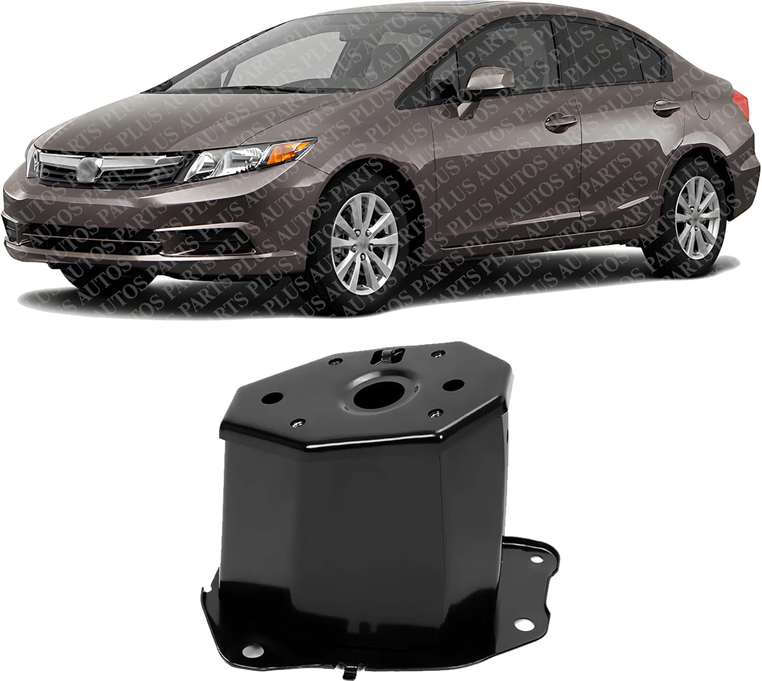 Front Bumper Bracket Left Driver Side Direct Replacement Compatible With 2012 Honda Civic HO1066116 71185TR0A00ZZ