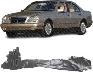 Front Fender Liner Left Driver Side Direct Replacement Compatible With 1996-1999 Mercedes Benz E-Class MB1250104 2106989530