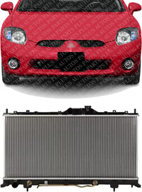 Front Radiator Aluminum Core Direct Replacement Compatible With 2006-2012 Mitsubishi Eclipse MI3010211 MN180281