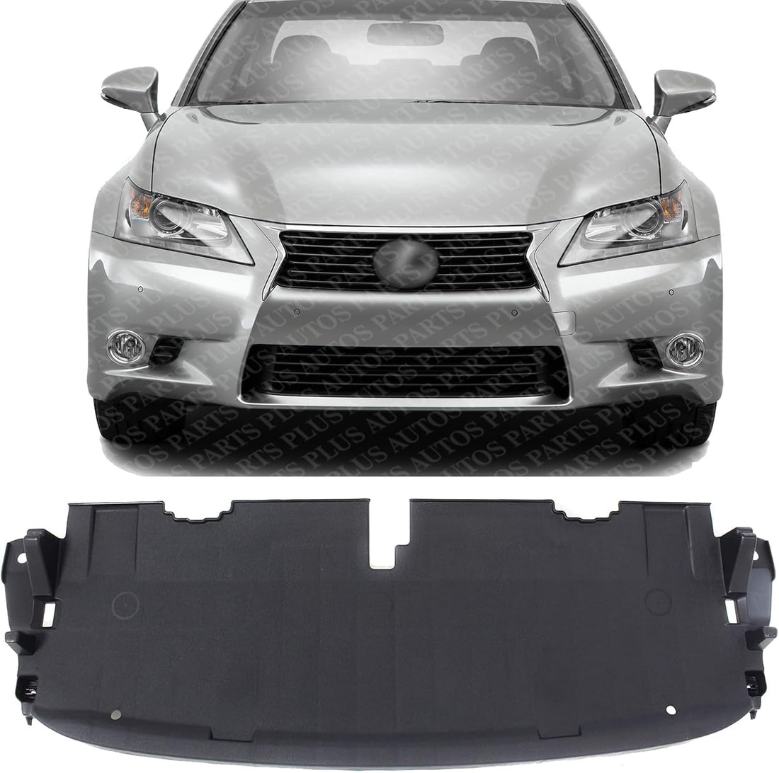 Front Engine Splash Shield Under Cover Plastic Direct Replacement Compatible with 2013-2015 Lexus GS350 / GS450H LX1228140 5328930180