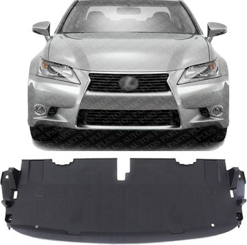 Front Engine Splash Shield Under Cover Plastic Direct Replacement Compatible with 2013-2015 Lexus GS350 / GS450H LX1228140 5328930180