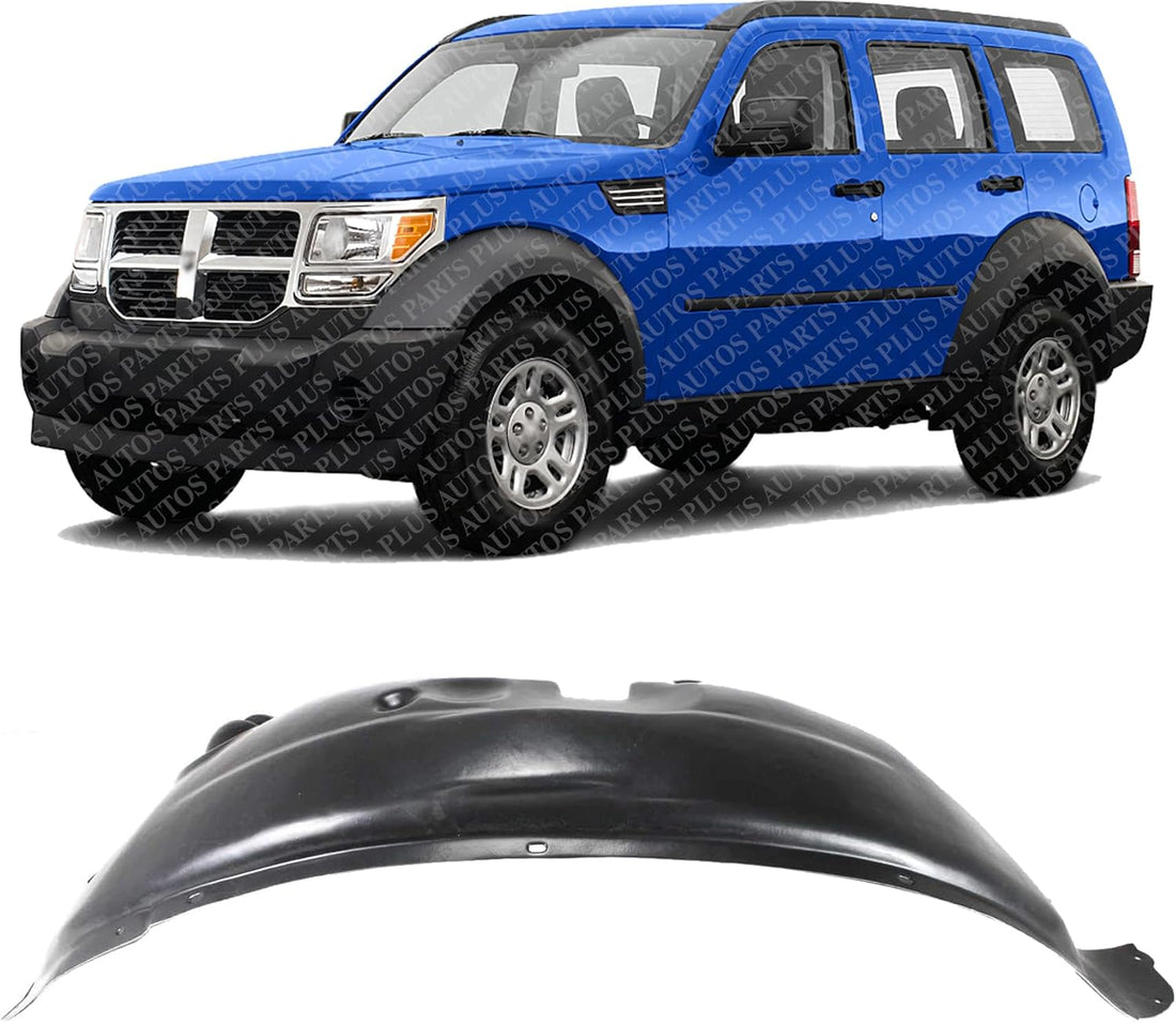 Front Fender Liner Left Driver Side Direct Replacement Compatible With 2007-2011 Dodge Nitro CH1248140 55157171AD