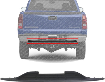 AUTOS PARTS PLUS Rear Bumper Center Step Pad Textured Plastic Direct Replacement Compatible With Chevrolet Silverado/GMC Sierra 1999-2006 GM1191121 12335696