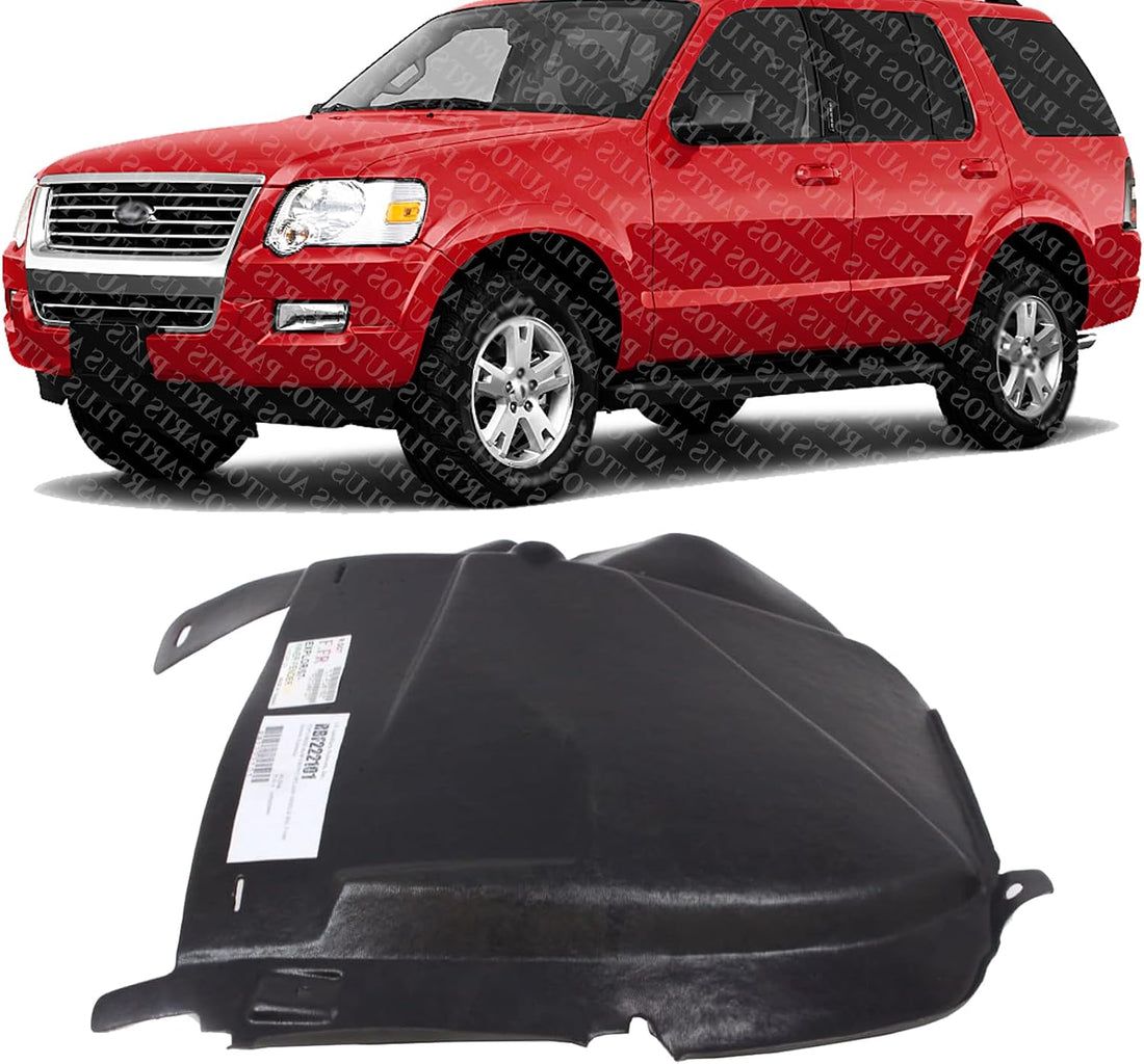 Front Section Fender Liner Right Passenger Side Direct Replacement Compatible With 2006-2010 Ford Explorer FO1249127 6L2Z16184AA