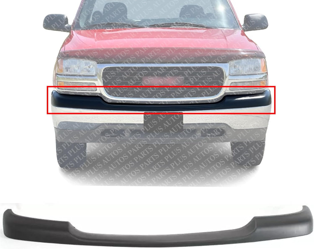 Front Bumper Face Bar Trim Direct Replacement Compatible With 1999-2002 GMC Sierra P/U GM1051105 15748374