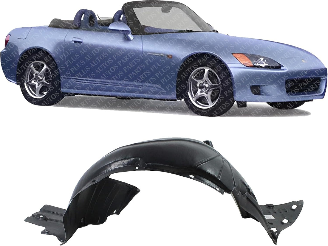 Front Fender Liner Right Passenger Side Direct Replacement Compatible With 2000-2003 Honda S2000 HO1251105 74101S2A020