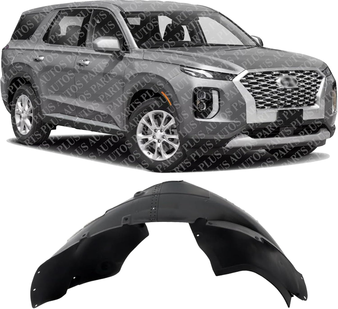 Front Fender Liner Right Passenger Side Direct Replacement Compatible With 2020-2022 Hyundai Palisade HY1249180 86812S8000