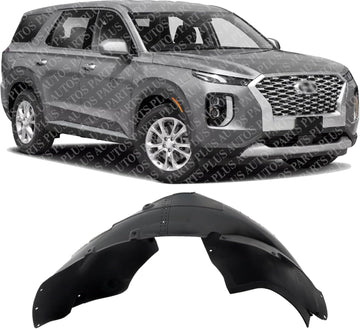 Front Fender Liner Right Passenger Side Direct Replacement Compatible With 2020-2022 Hyundai Palisade HY1249180 86812S8000