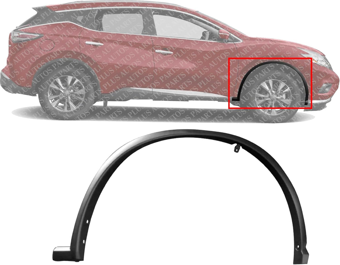 AUTOS PARTS PLUS Front Fender Flare Textured Right Passenger Side Direct Replacement Compatible With 2015-2023 Nissan Murano NI1291100 768525AA0A