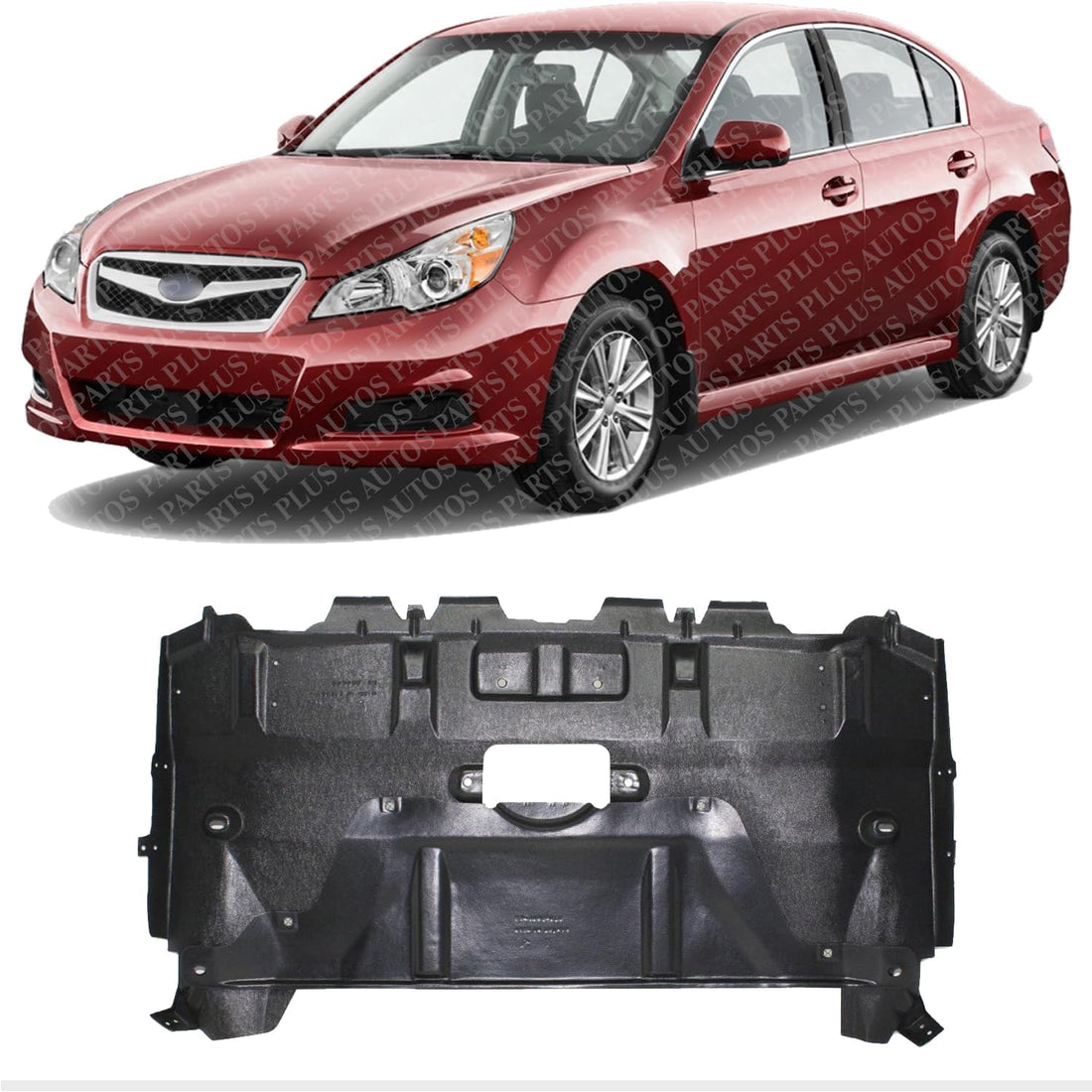 Front Engine Splash Shield Under Cover Without Turbo Direct Replacement Compatible with 2010-2013 Subaru Legacy SU1228106 56410AJ01B