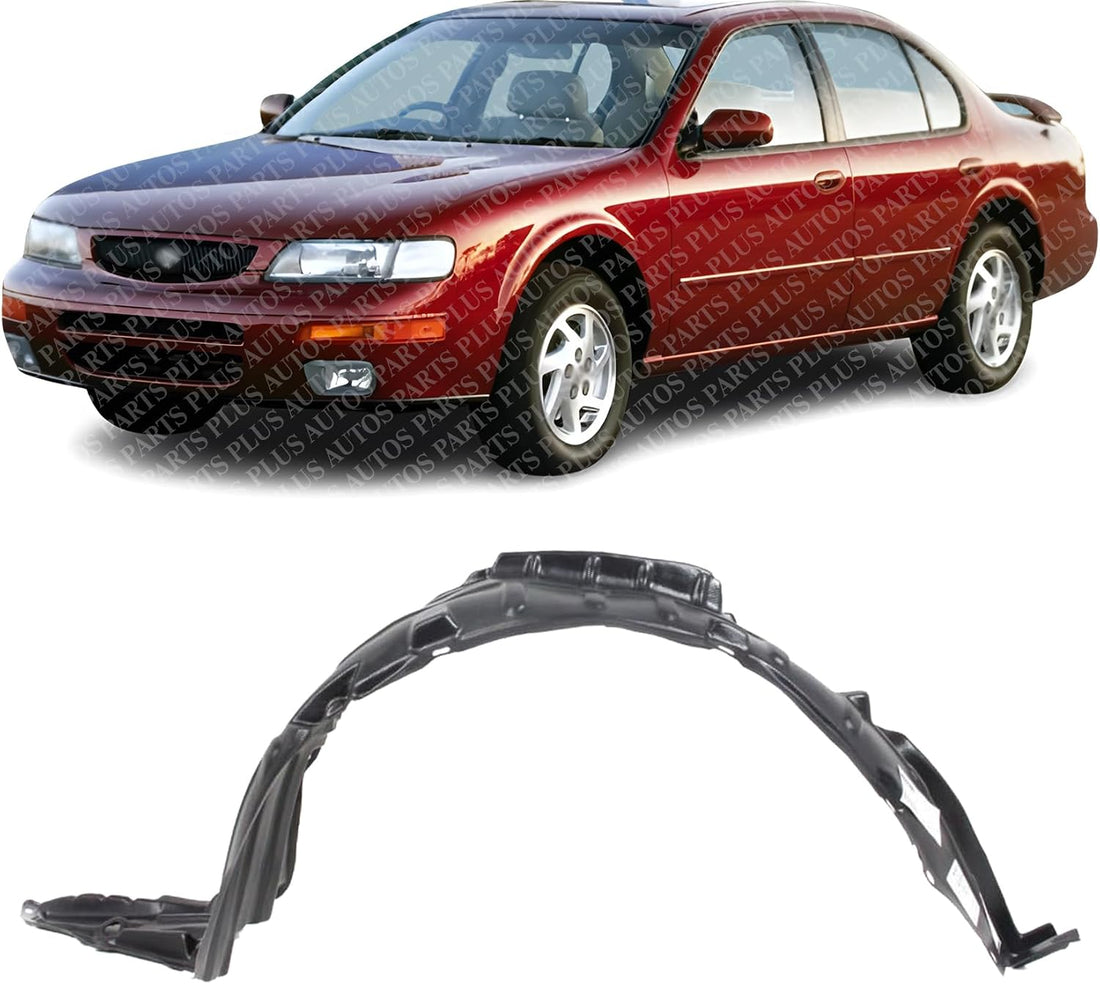 Front Fender Liner Left Driver Side Direct Replacement Compatible With 1998-1999 Nissan Altima NI1250109 638439E000